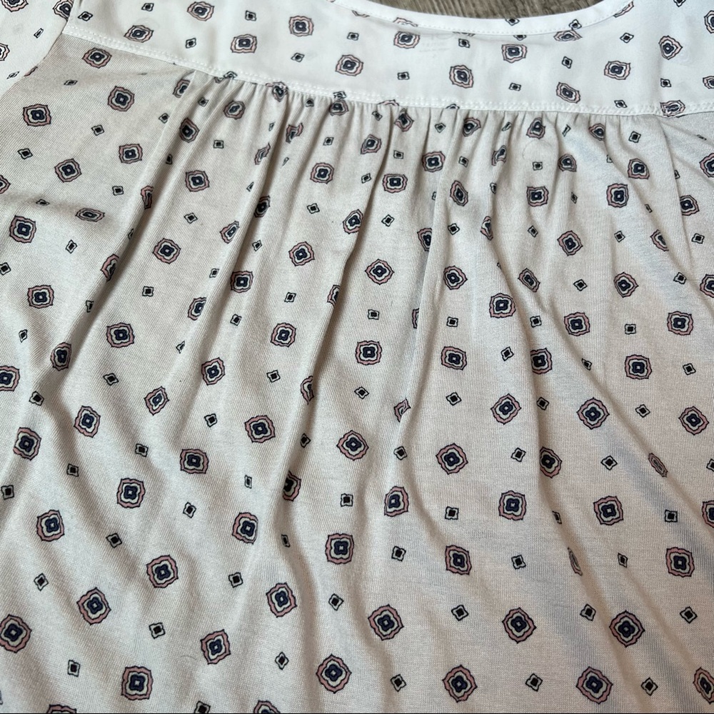 LOFT Mixed Media Bell Cuff Top | Size Small - Picture 11 of 12